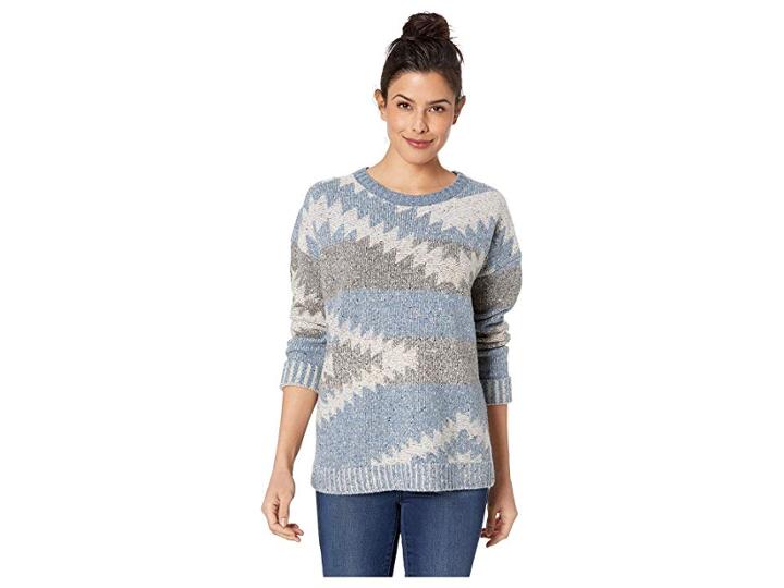 Pendleton Sky Valley Sweater (china Blue Multi) Women's Sweater
