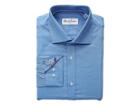 Robert Graham Ron Solid Long Sleeve Dress Shirt (blue) Men's Long Sleeve Button Up