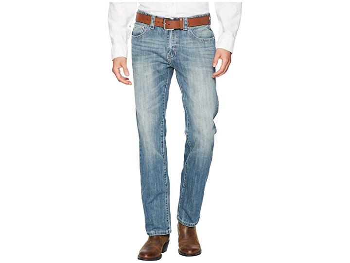 Rock And Roll Cowboy Revolver Slim Denim With Stitches In Light Vintage M1r6617 (light Vintage) Men's Jeans
