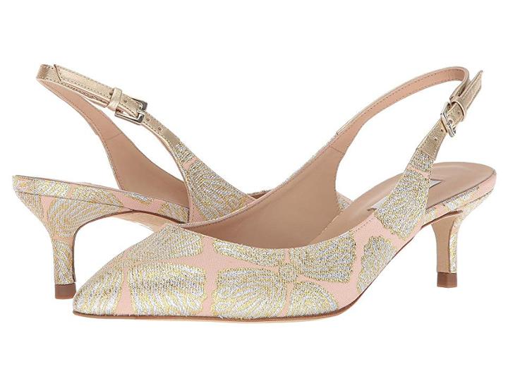 L.k. Bennett Ava (ballerina Metallic Jacquard Fabric) High Heels
