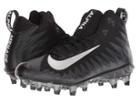 Nike Alpha Menace Pro Mid (black/metallic Silver/black) Men's Cleated Shoes