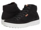 Ecco Soft 7 High Top Tie (black) Men's Lace Up Casual Shoes