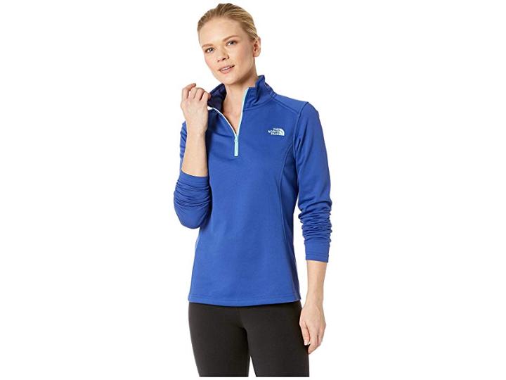 The North Face Tech Glacier 1/4 Zip (sodalite Blue) Women's Coat