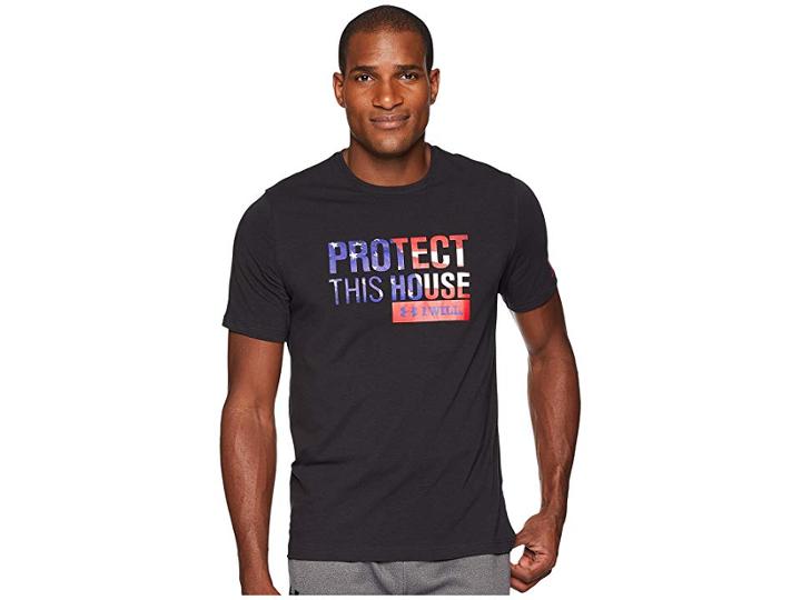 Under Armour Ua Freedom Protect This House Tee 2.0 (black/red) Men's T Shirt