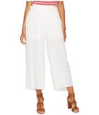 Bishop + Young Flowy Pull Up Pants (white) Women's Casual Pants