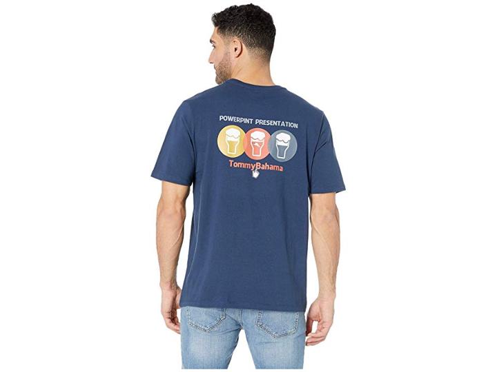 Tommy Bahama Powerpint Presentation Tee (navy) Men's T Shirt