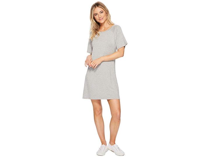 Bb Dakota Greer Soft Knit Dress (light Heather Grey) Women's Dress
