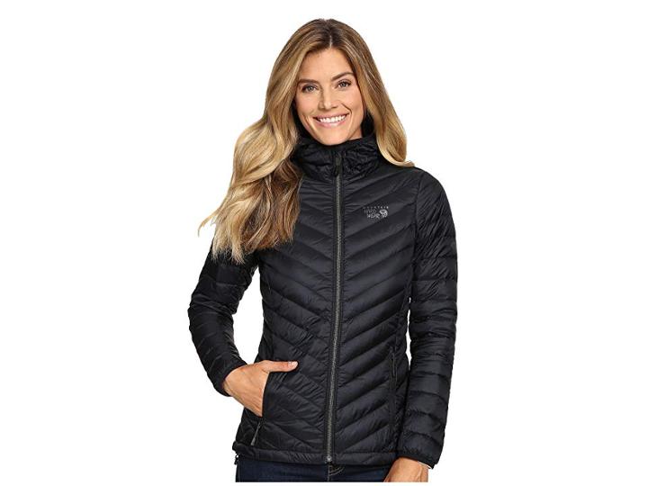 Mountain Hardwear Micro Ratio Hooded Down Jacket (black) Women's Coat