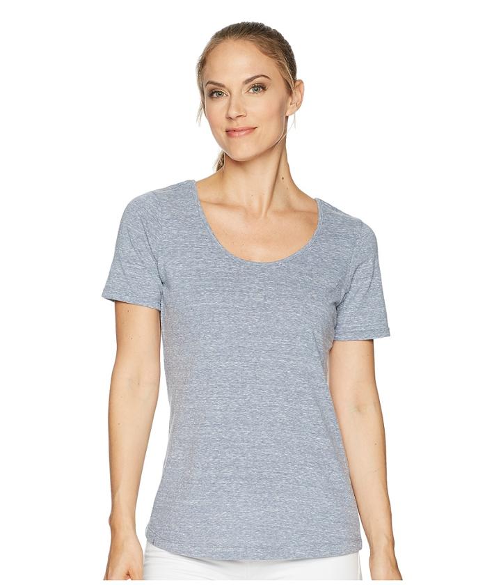 Aventura Clothing Dharma Short Sleeve Top (blue Indigo) Women's Clothing
