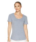 Aventura Clothing Dharma Short Sleeve Top (blue Indigo) Women's Clothing