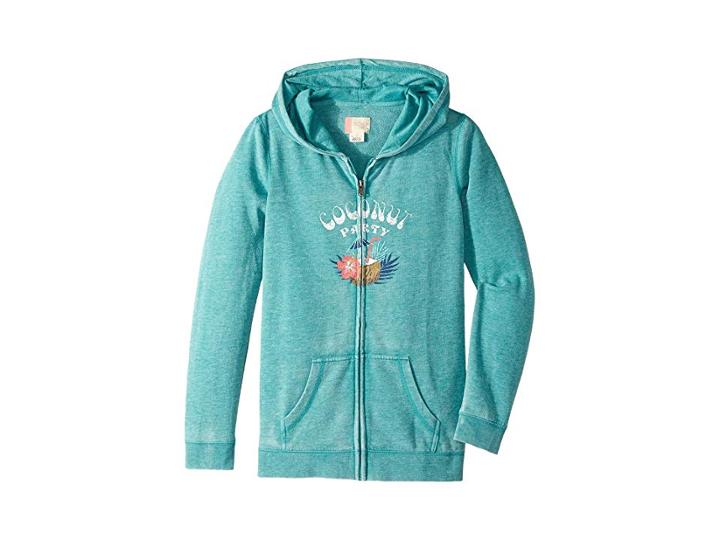 Roxy Kids Be The Overflow Coconut Party Hoodie (big Kids) (latigo Bay) Girl's Sweatshirt