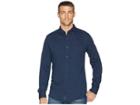 Perry Ellis Slim Fit Knit Shirt (blue Heron) Men's Clothing