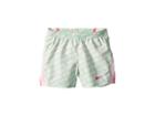 Nike Kids Dry Shorts 10k2 Run All Over Print (little Kids) (aphid Green) Girl's Shorts