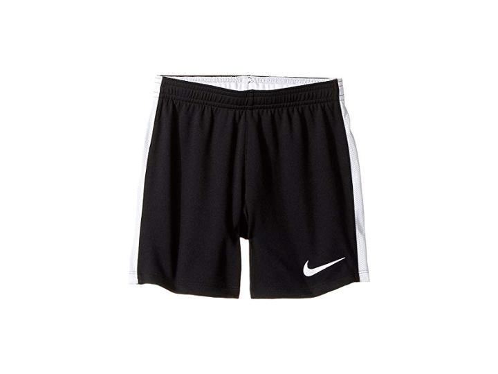 Nike Kids Dry Academy Soccer Short (little Kids/big Kids) (black/white/white) Girl's Shorts