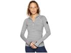 Spyder Unyte Zip T-neck (alloy/alloy) Women's Long Sleeve Pullover