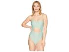 The Bikini Lab Sand Dunes Cut Out One-piece Swimsuit (sage) Women's Swimsuits One Piece