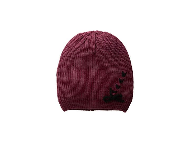 Vince Camuto Laced-up Beanie (ruby/wine) Beanies
