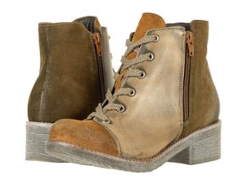 Naot Groovy (desert Suede/vintage Gray Leather/mulberry Suede) Women's Boots
