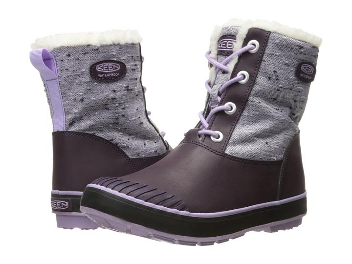 Keen Kids Elsa Boot Wp (little Kid/big Kid) (plum/lilac Pastel) Girls Shoes