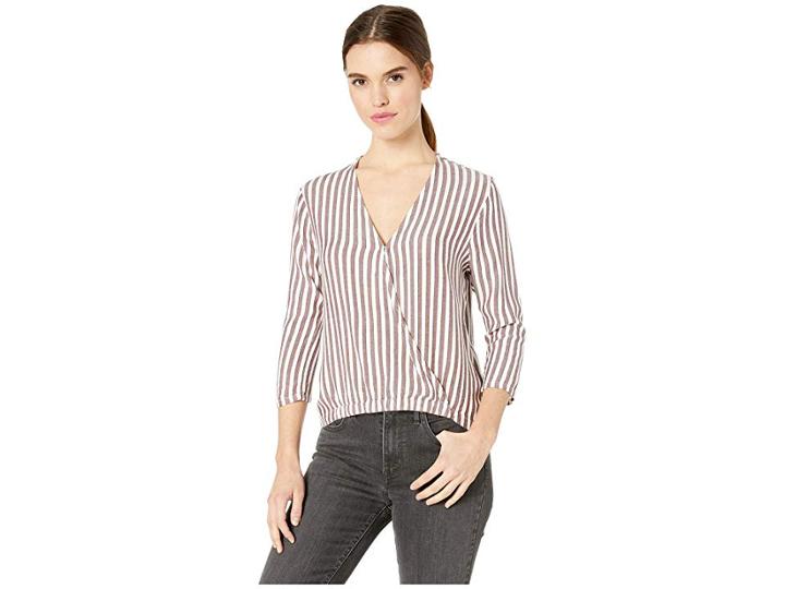 Rvca Drifter Top (magenta Fade) Women's Clothing