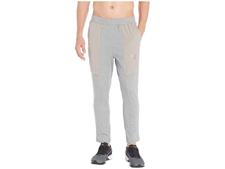 Puma Energy Desert Tapered Pants (medium Gray Heather) Men's Casual Pants