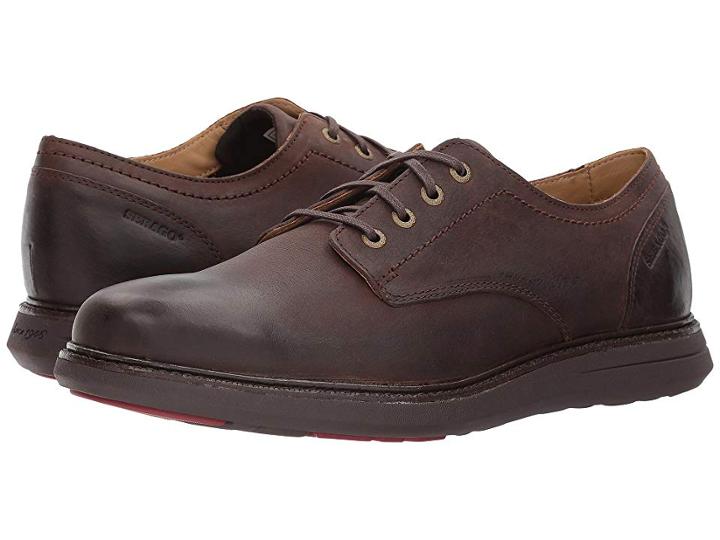 Sebago Smyth Plain Toe (dark Brown Leather) Men's Plain Toe Shoes