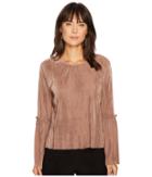 J.o.a. Bell Sleeve Top (dusty Pink) Women's Long Sleeve Pullover