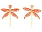 Tory Burch Dragonfly Earrings (blush/ivory) Earring