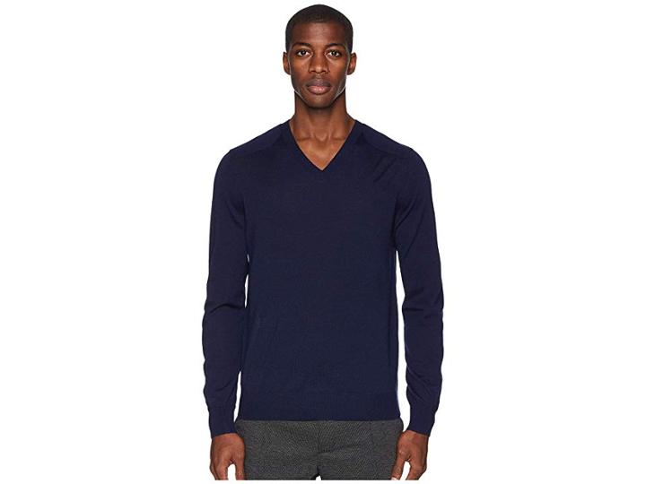 Vince Elbow Patch V-neck (coastal) Men's Clothing