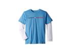 Tommy Hilfiger Kids Long Sleeve Crew Neck Shirt (big Kids) (little Boy Blue) Boy's Clothing