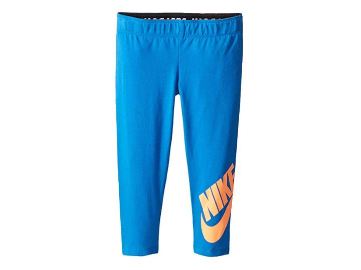 Nike Kids Sportswear Legacy Leggings (little Kids) (signal Blue) Girl's Casual Pants