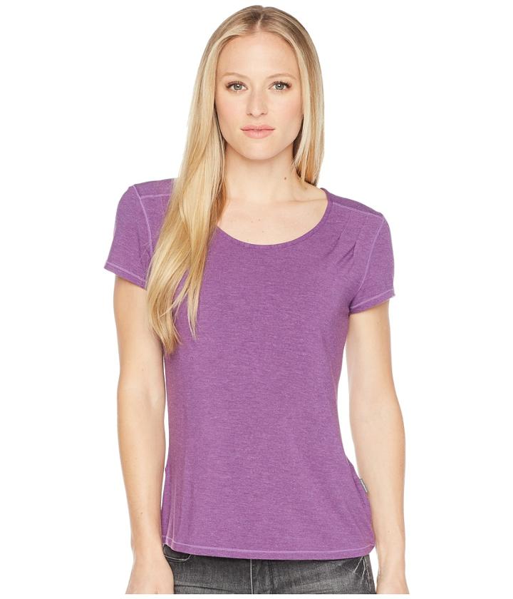 White Sierra Kalahari Ii Odor Free Short Sleeve Tee (plum) Women's Short Sleeve Pullover
