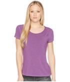 White Sierra Kalahari Ii Odor Free Short Sleeve Tee (plum) Women's Short Sleeve Pullover