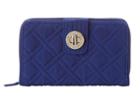 Vera Bradley Turn Lock Wallet (cobalt/cobalt/academy) Wallet Handbags