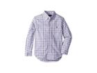 Polo Ralph Lauren Kids Plaid Stretch Poplin Shirt (little Kids/big Kids) (pink/navy Multi) Boy's Clothing