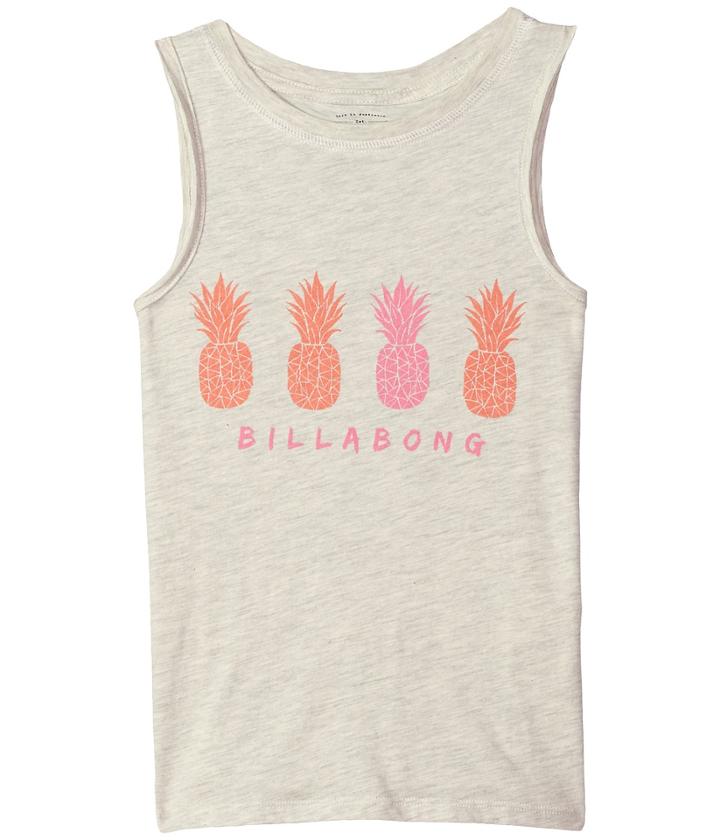 Billabong Kids Tropical Pineapples Tank Top (little Kids/big Kids) (ice Athletic Grey) Girl's Sleeveless