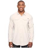 Columbia Big And Tall Silver Ridge Lite Long Sleeve Shirt (fossil) Men's Long Sleeve Button Up