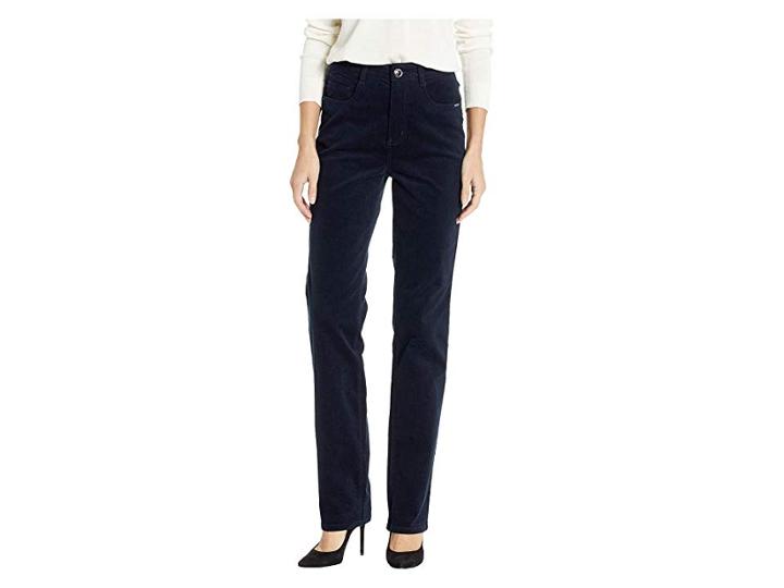 Fdj French Dressing Jeans Plush Cord Suzanne Straight Leg (navy) Women's Casual Pants