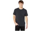 Hurley Dri-fit Harvey Stripe Short Sleeve (black) Men's Clothing