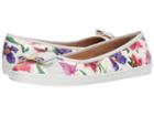 Salvatore Ferragamo Nappa Leather/tweed Sneaker (white/multicolor Capra Bunny) Women's Flat Shoes