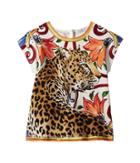 Dolce & Gabbana Kids T-shirt (toddler/little Kids) (natural Print) Girl's T Shirt