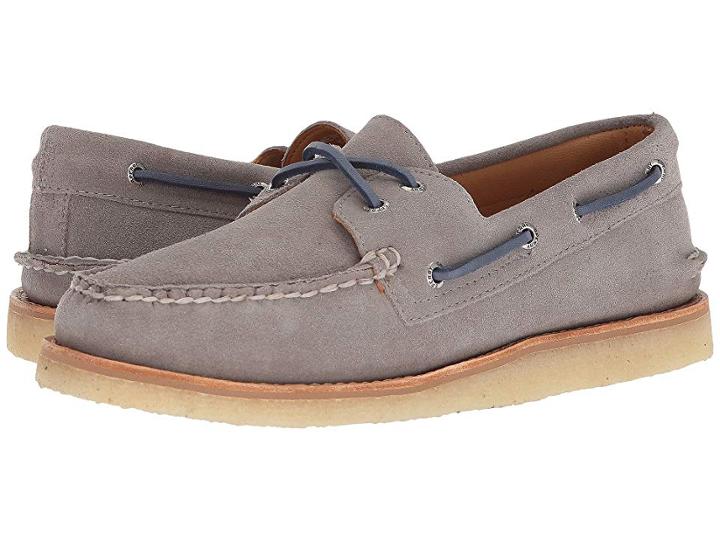 Sperry Gold A/o 2-eye Crepe Suede (grey) Men's Shoes