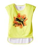 Puma Kids Floral Top (little Kids) (lemon Tonic) Girl's Clothing
