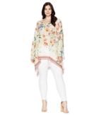 Johnny Was Plus Size Fiska Flare Sleeve Blouse (multi A) Women's Blouse