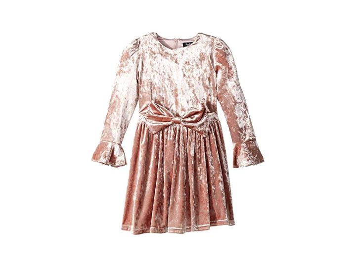 Bardot Junior Velvet Bowie Dress (big Kids) (peach Whip) Girl's Dress