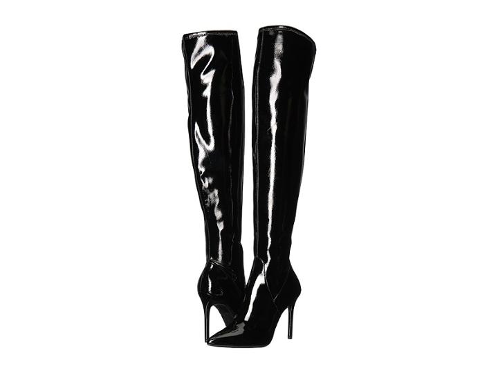 Jessica Simpson Loring (black Crinkle Patent) Women's Boots