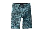 Volcom Kids Logo Plasm Mod Boardshorts (big Kids) (pale Aqua) Boy's Swimwear