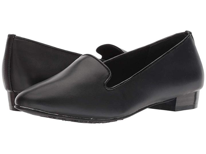 Soft Style Charmy (black Vitello) Women's Dress Flat Shoes