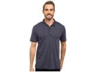 Calvin Klein Liquid Cotton Solid Short Sleeve Polo (india Ink) Men's Short Sleeve Knit