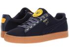 Puma Clyde Wool Bhm (puma New Navy/spectra Yellow) Men's Shoes
